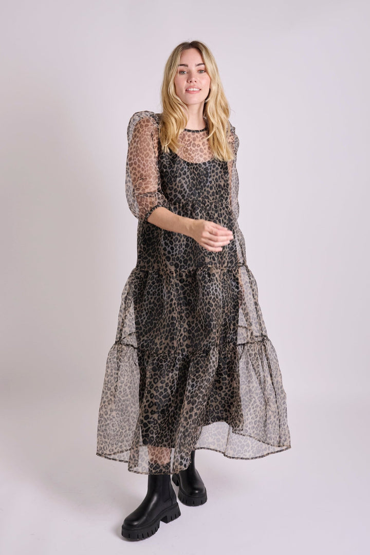 Organza Leopard Dress