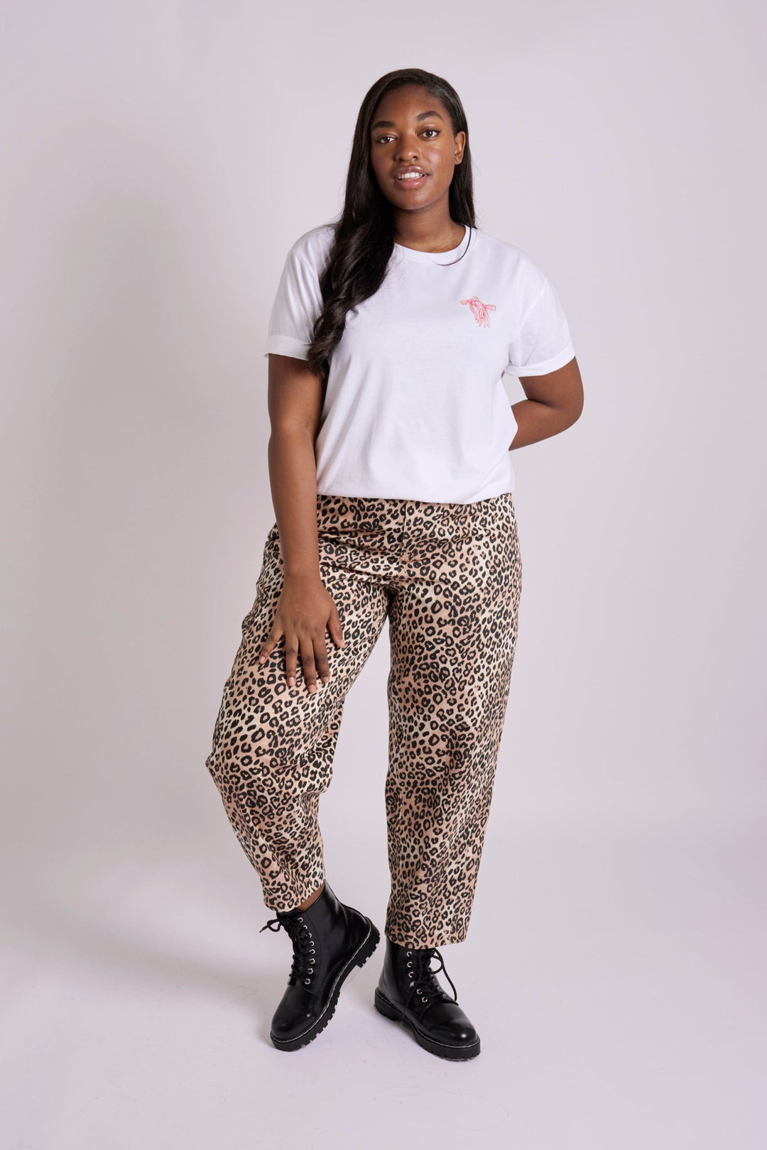 Ella Leopard Relaxed Jeans