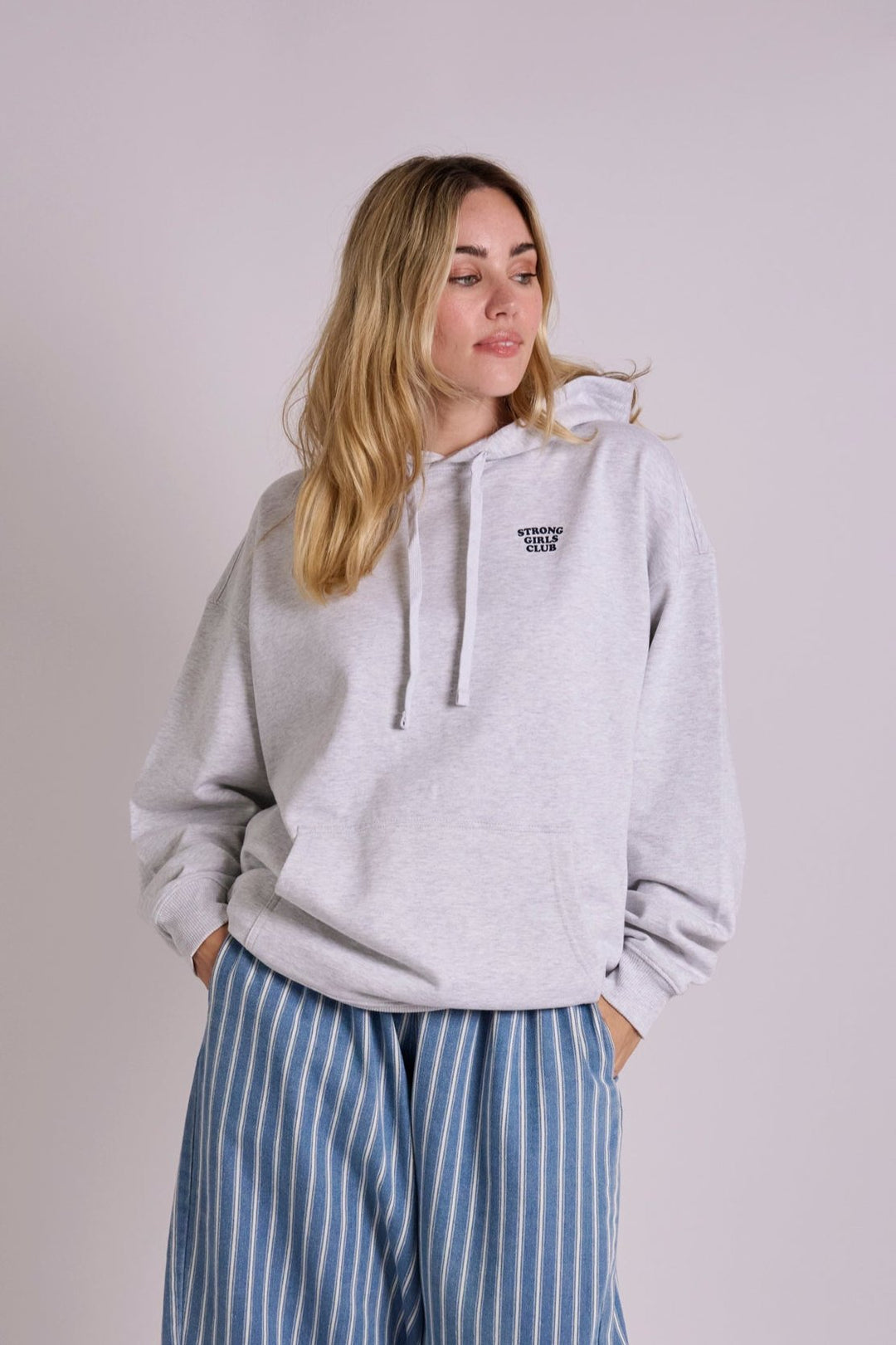 Strong Girls Club Grey Hoodie