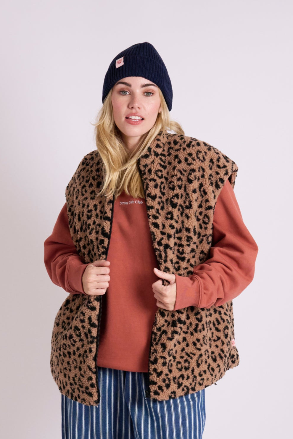 Margie Leopard Gilet