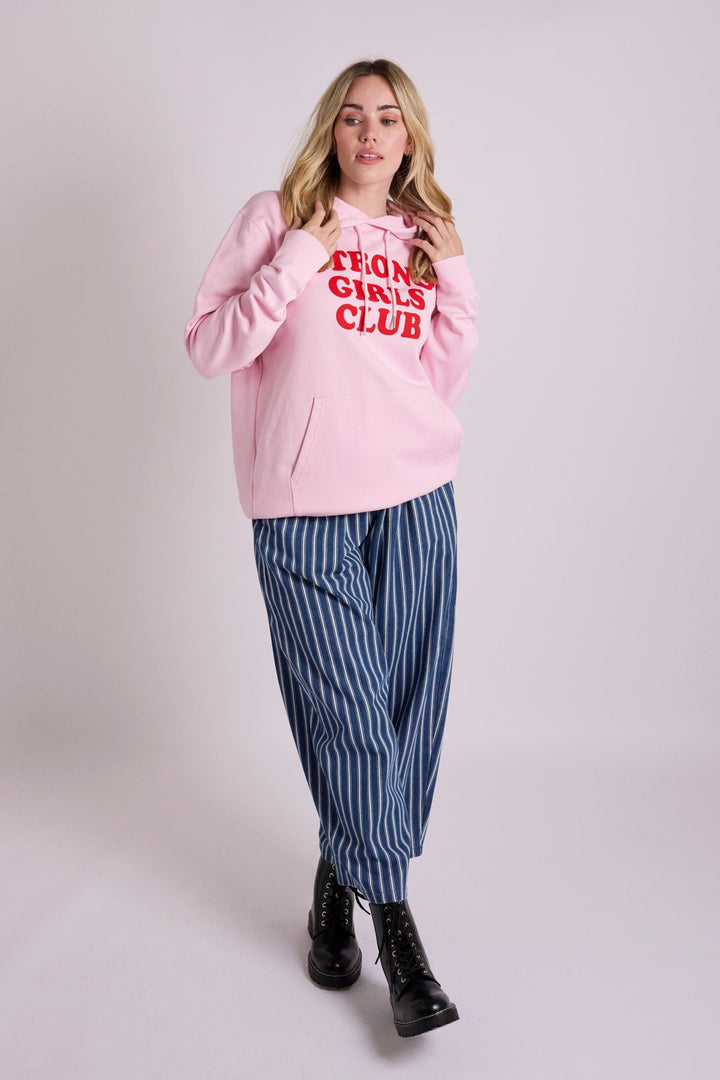 Strong Girls Club Pink Hoodie