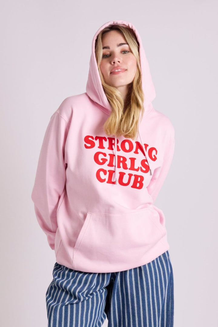 Strong Girls Club Pink Hoodie