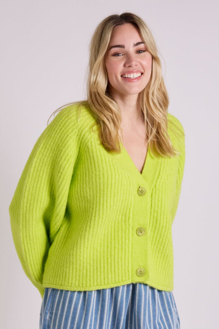 Mabel Lime Punch Cardigan