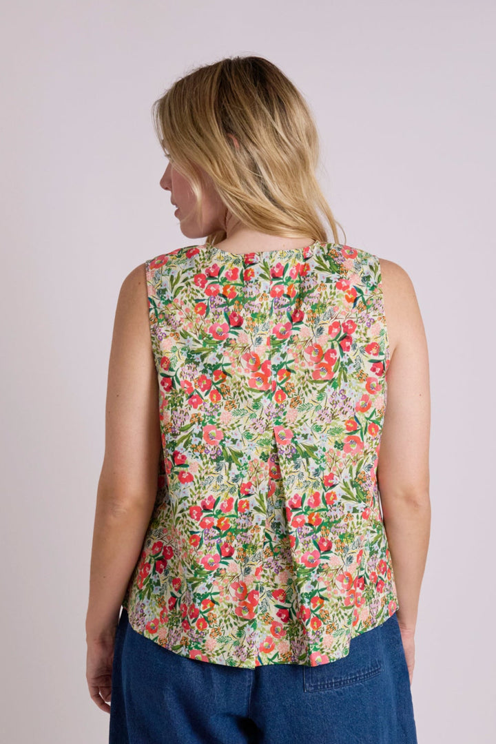 Pippa Floral Linen Top