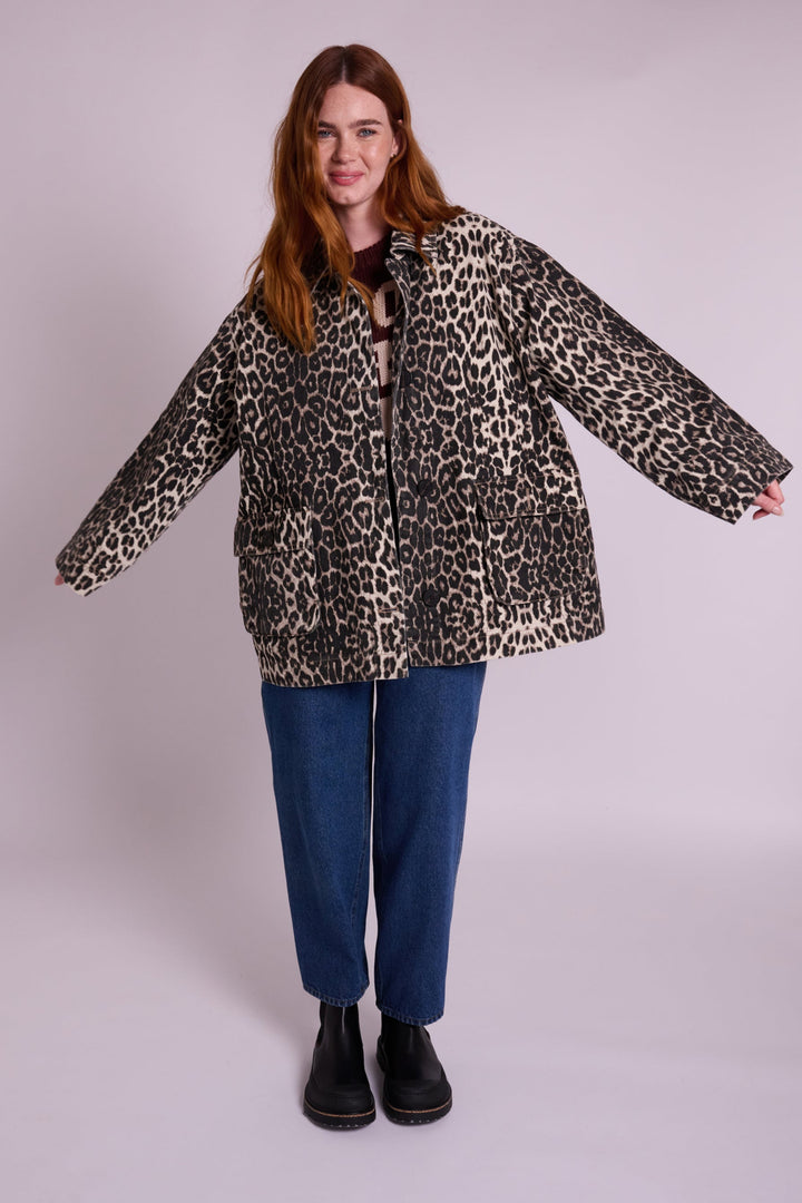 Sienna Leopard Denim Jacket