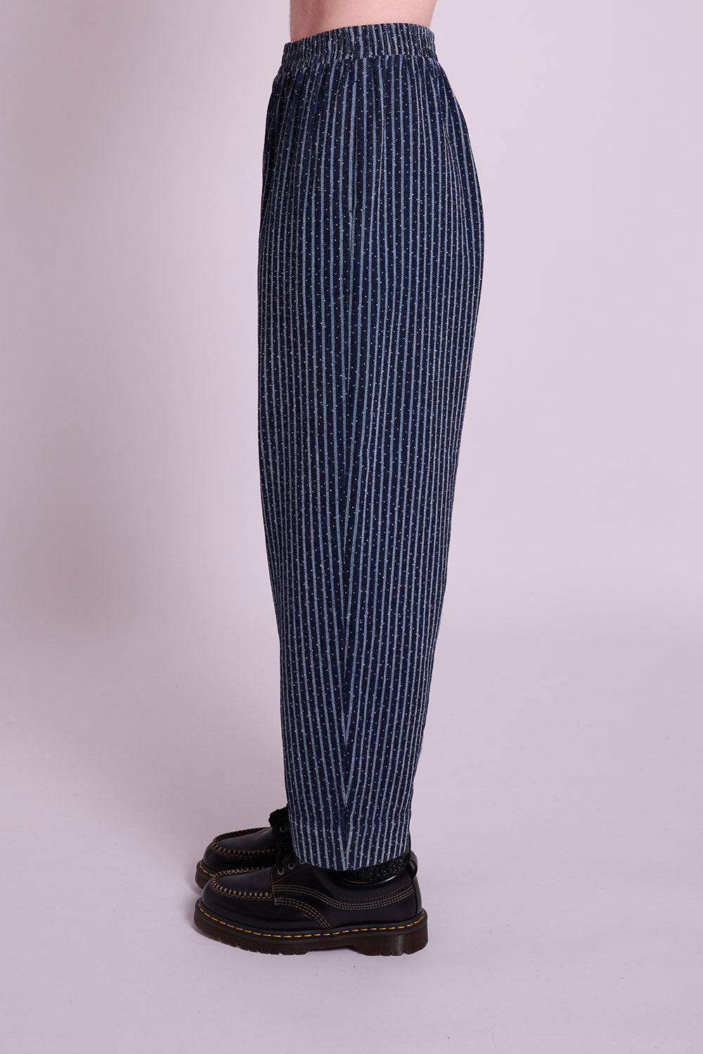Peggy Speckle Stripe Denim Trousers