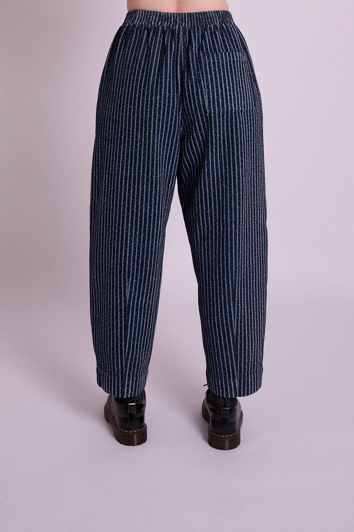 Peggy Speckle Stripe Denim Trousers