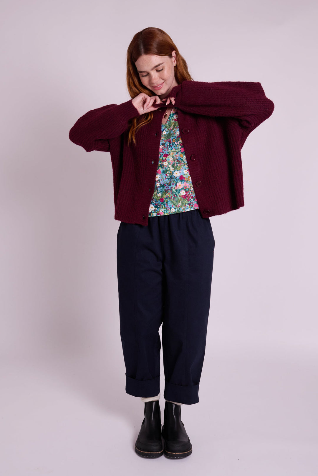 Pippa Spring Floral Linen Top