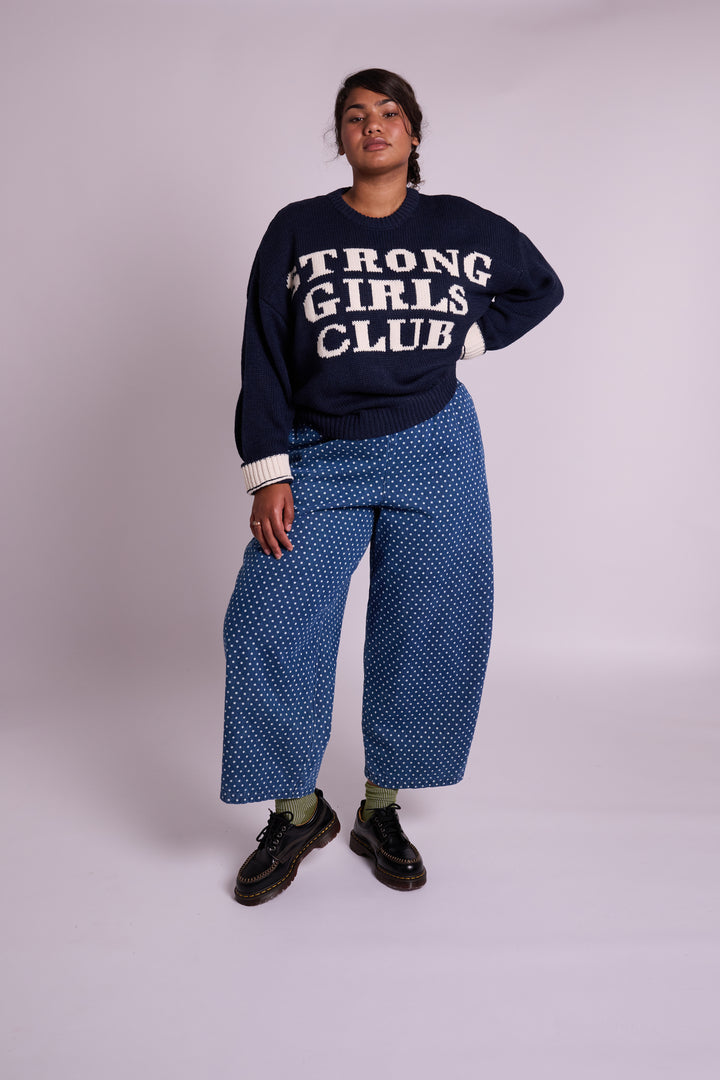 Ottie Dotty Denim Trousers