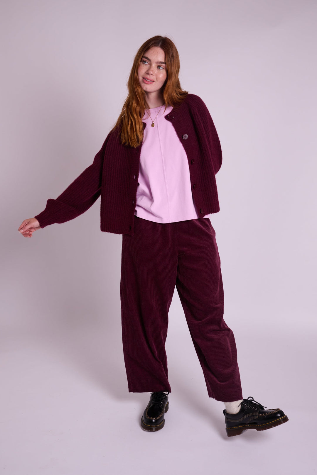 Ivy Burgundy Cardigan