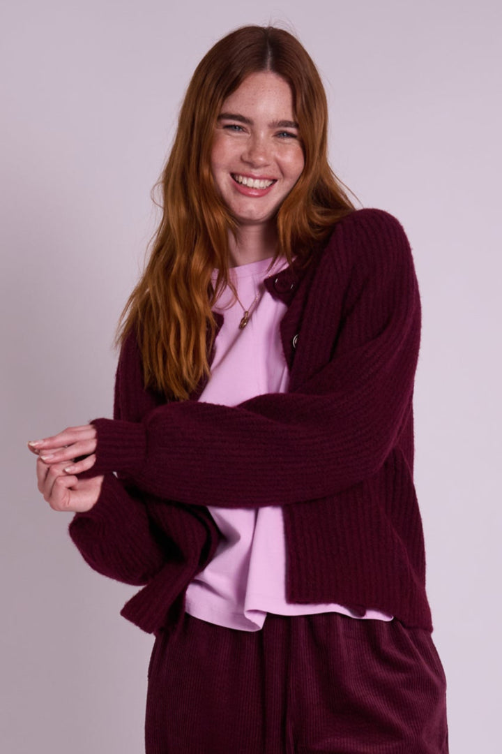 Ivy Burgundy Cardigan