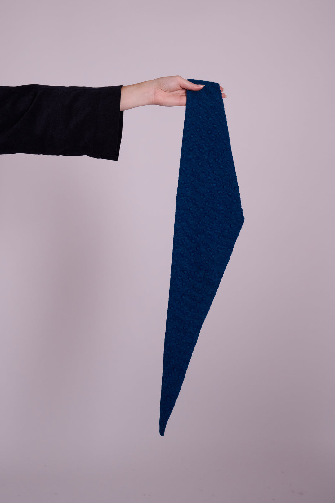 Lyla Petrol Popcorn Triangle Scarf