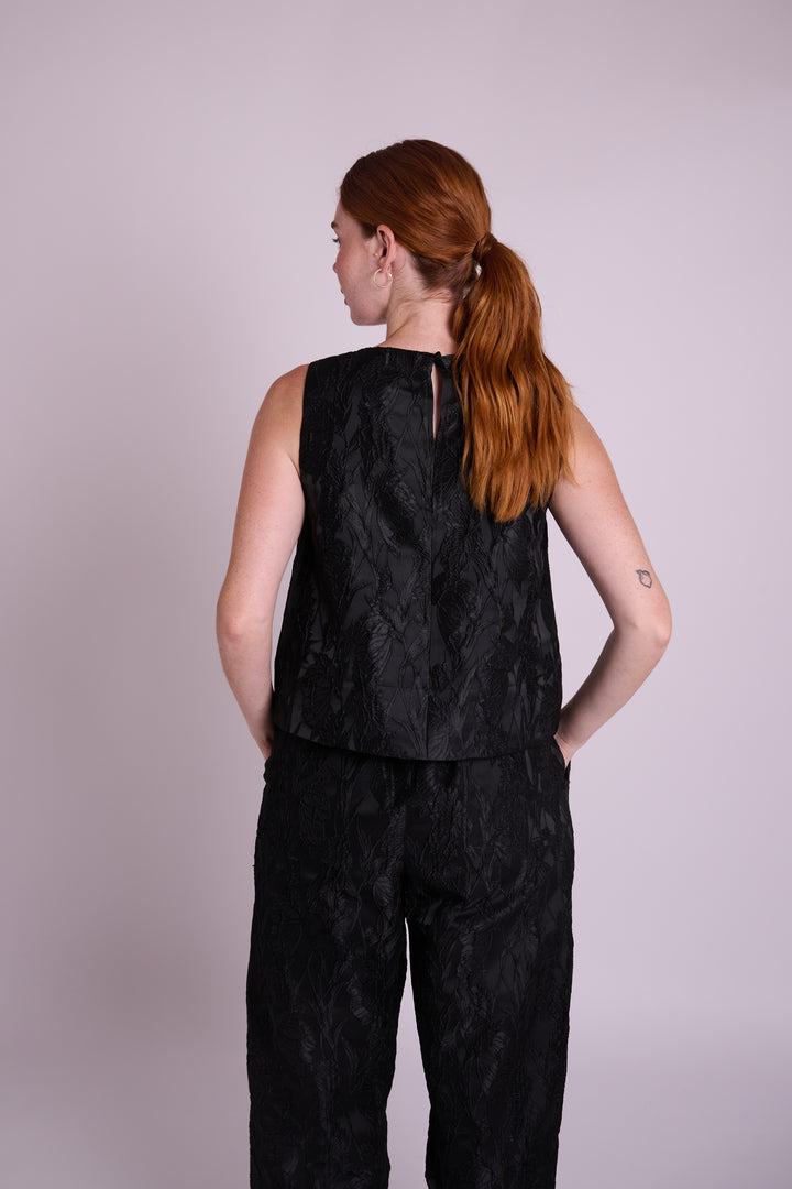 Jacquard Taylor Top