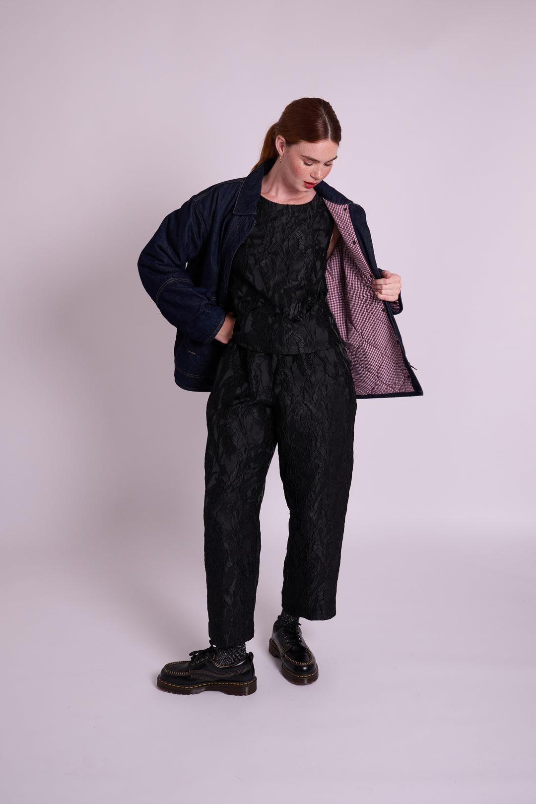 Jacquard Taylor Top