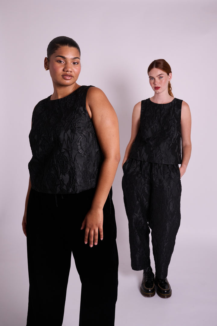 Jacquard Taylor Top