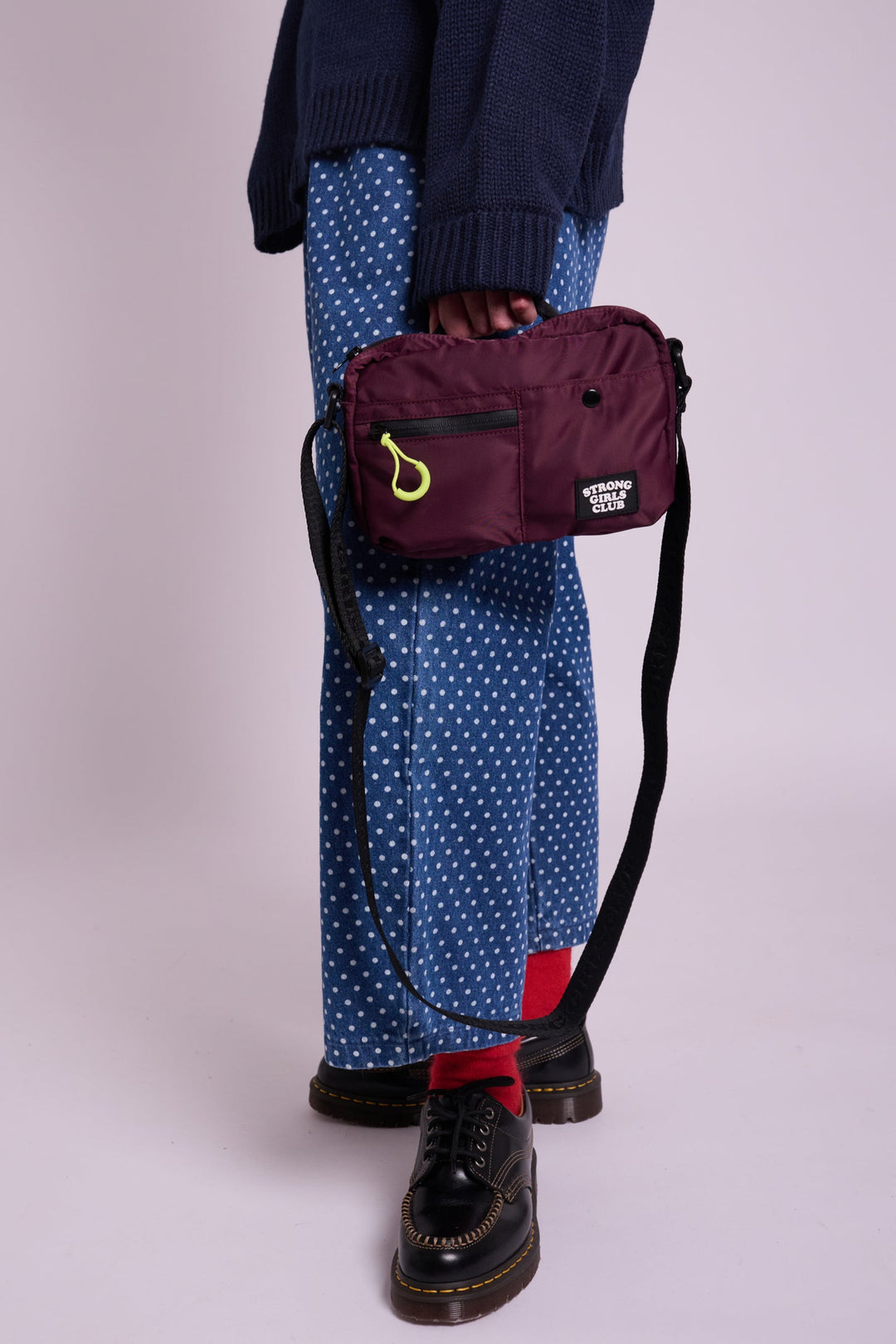 Strong Girls Club Aubergine Crossbody Camera Bag