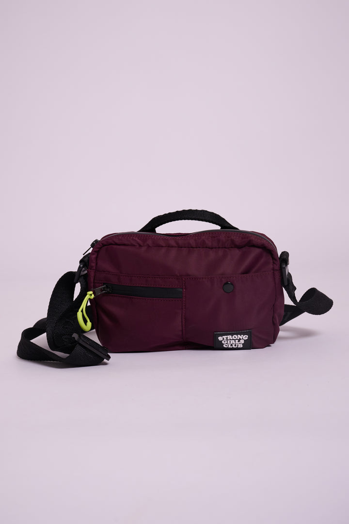 Strong Girls Club Aubergine Crossbody Camera Bag