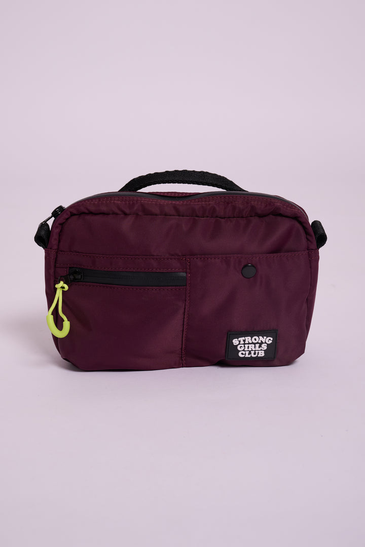 Strong Girls Club Aubergine Crossbody Camera Bag
