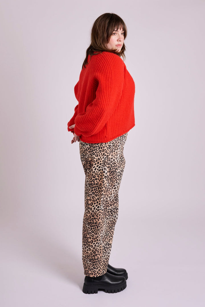 Ella Leopard Relaxed Jeans