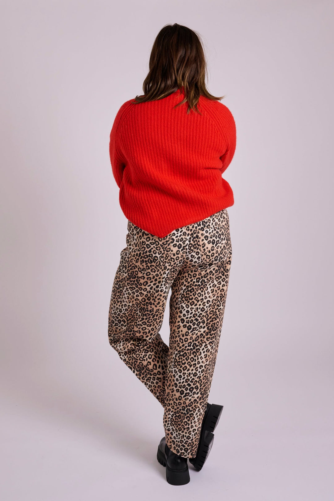 Ella Leopard Relaxed Jeans