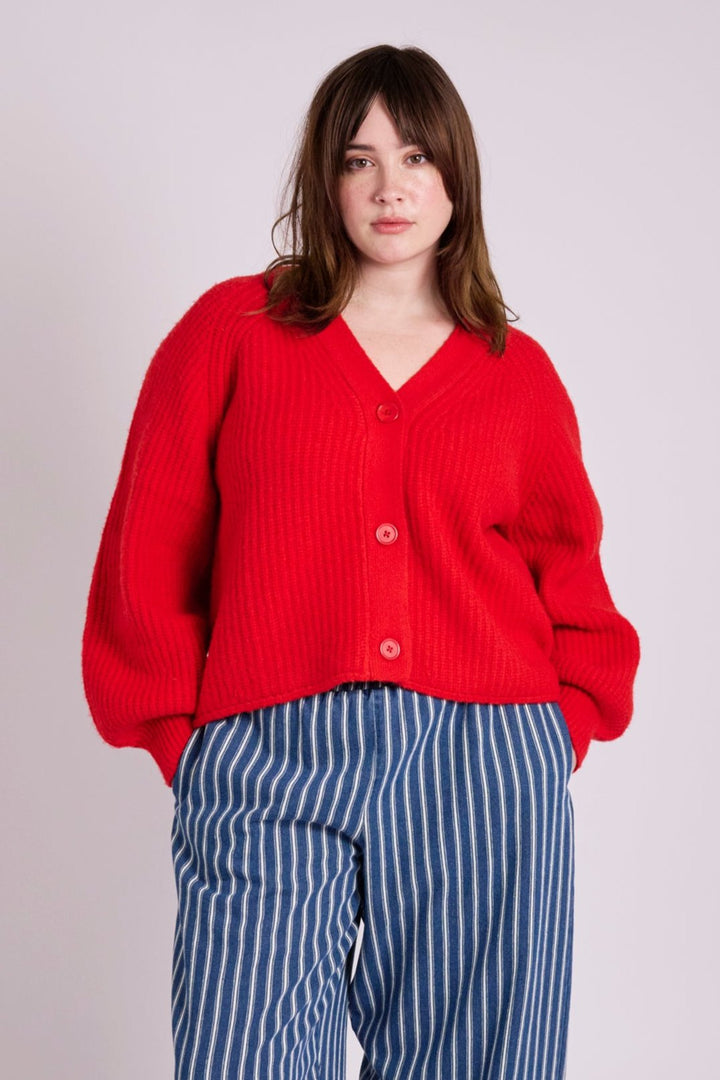 Mabel Red Cardigan