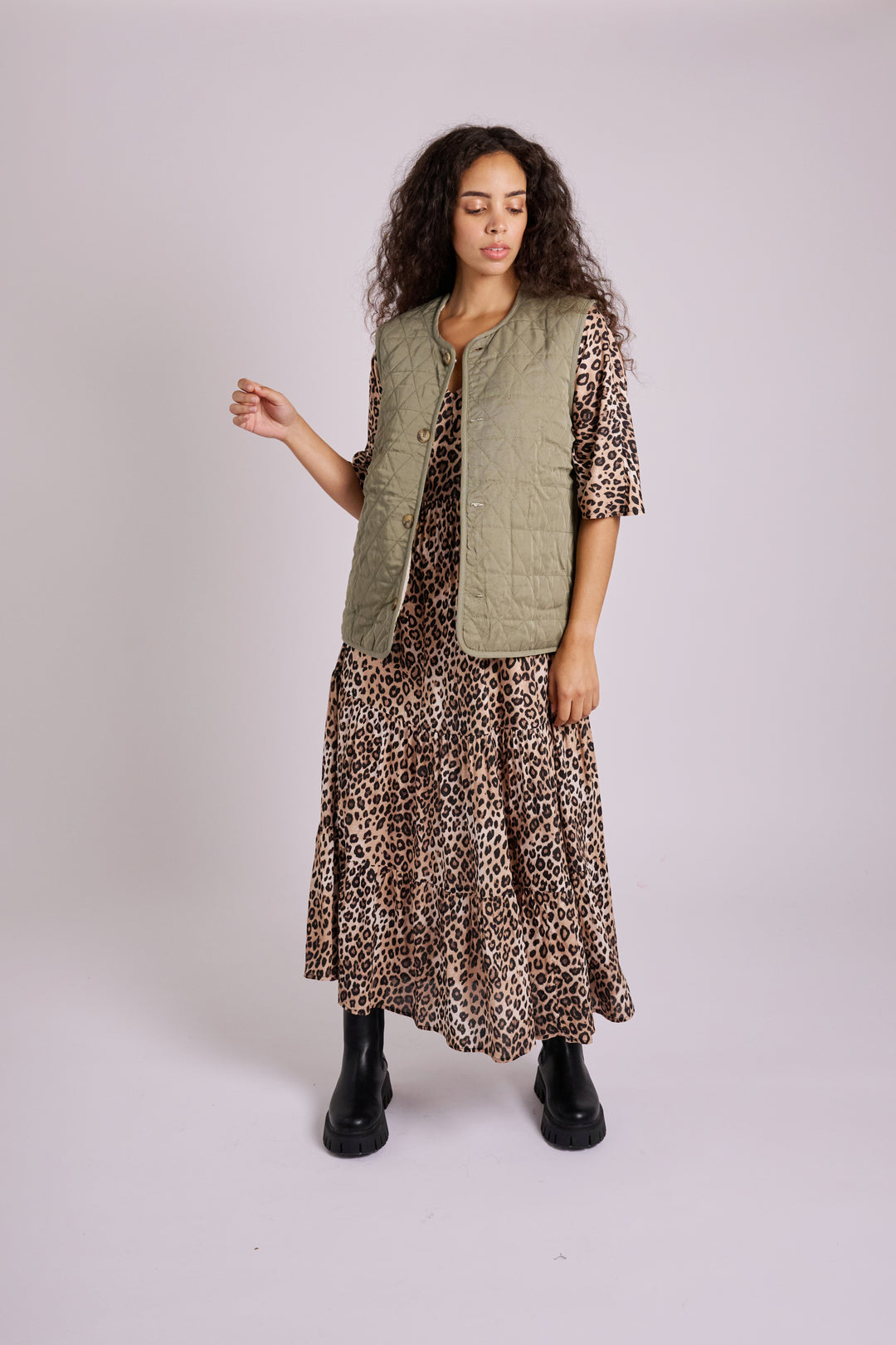 Meadow Leopard Dress