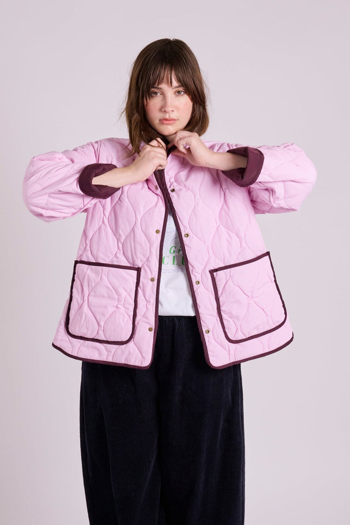 Milly Plum Quilted Jacket