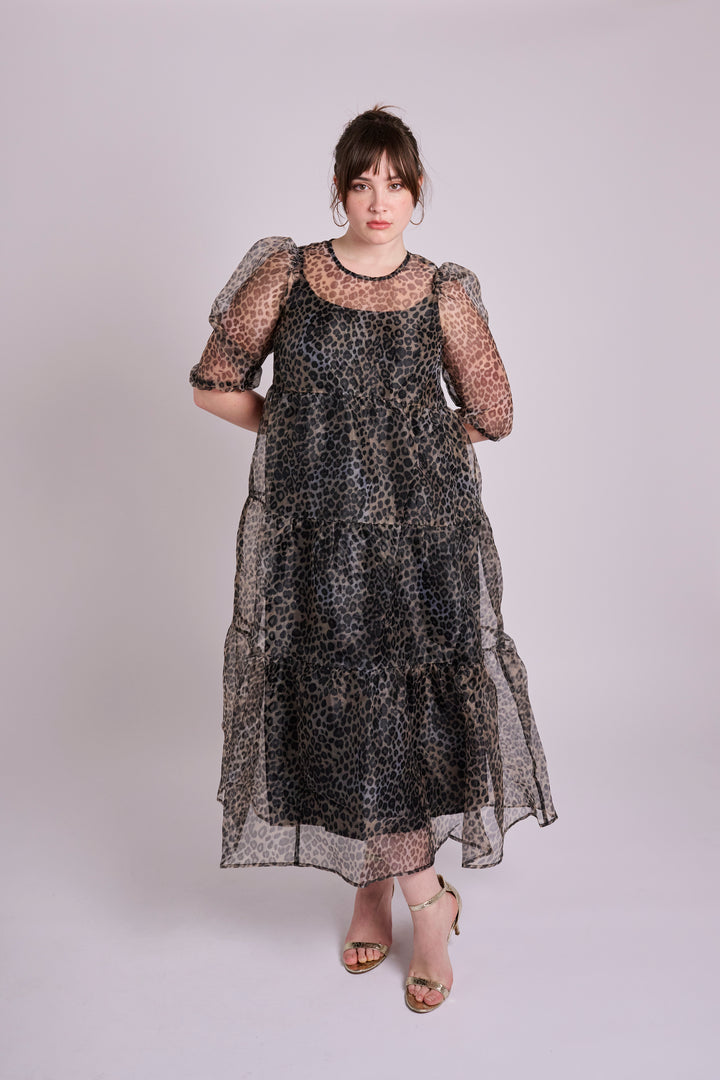 Organza Leopard Dress