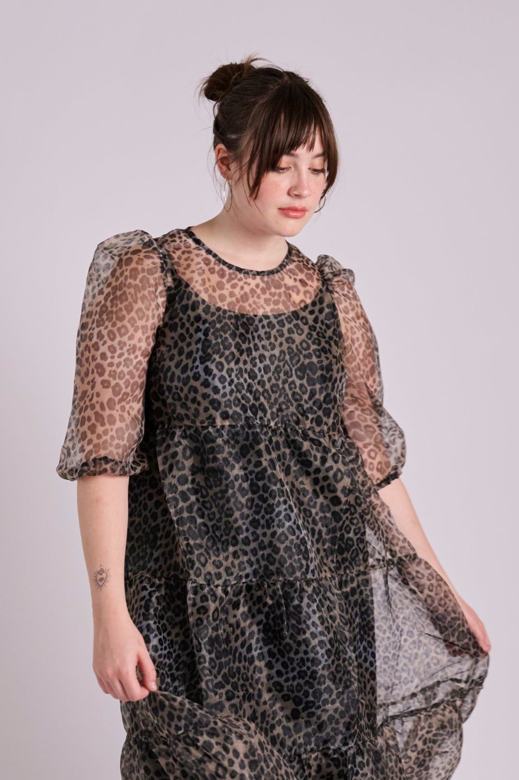 Organza Leopard Dress