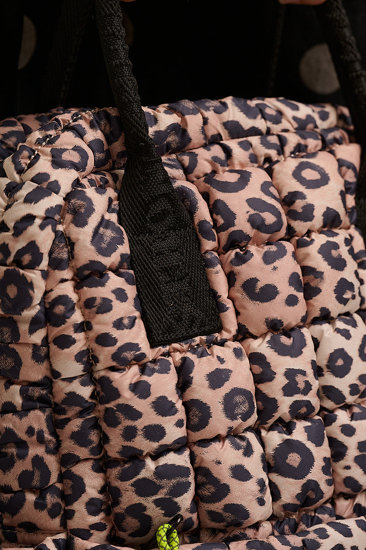 Dumpling Quilted Backpack - Leopard