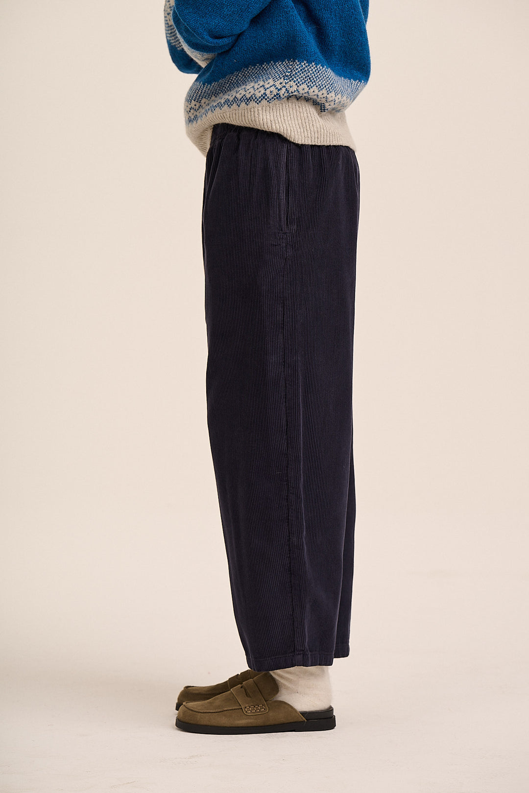 Ottie Cord Trouser  - Navy
