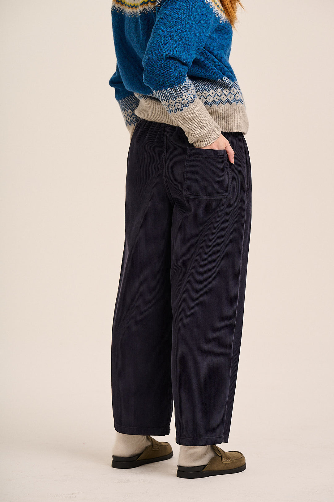 Ottie Cord Trouser  - Navy