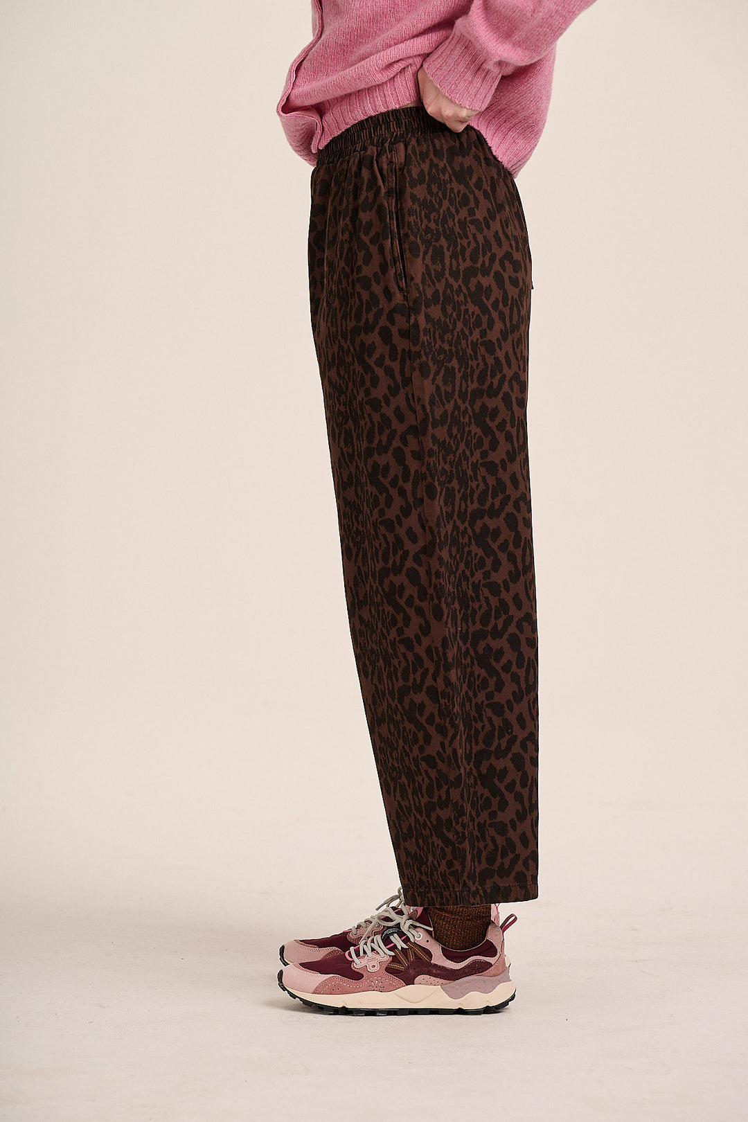 Ottie Denim Trouser  - Dark Leopard