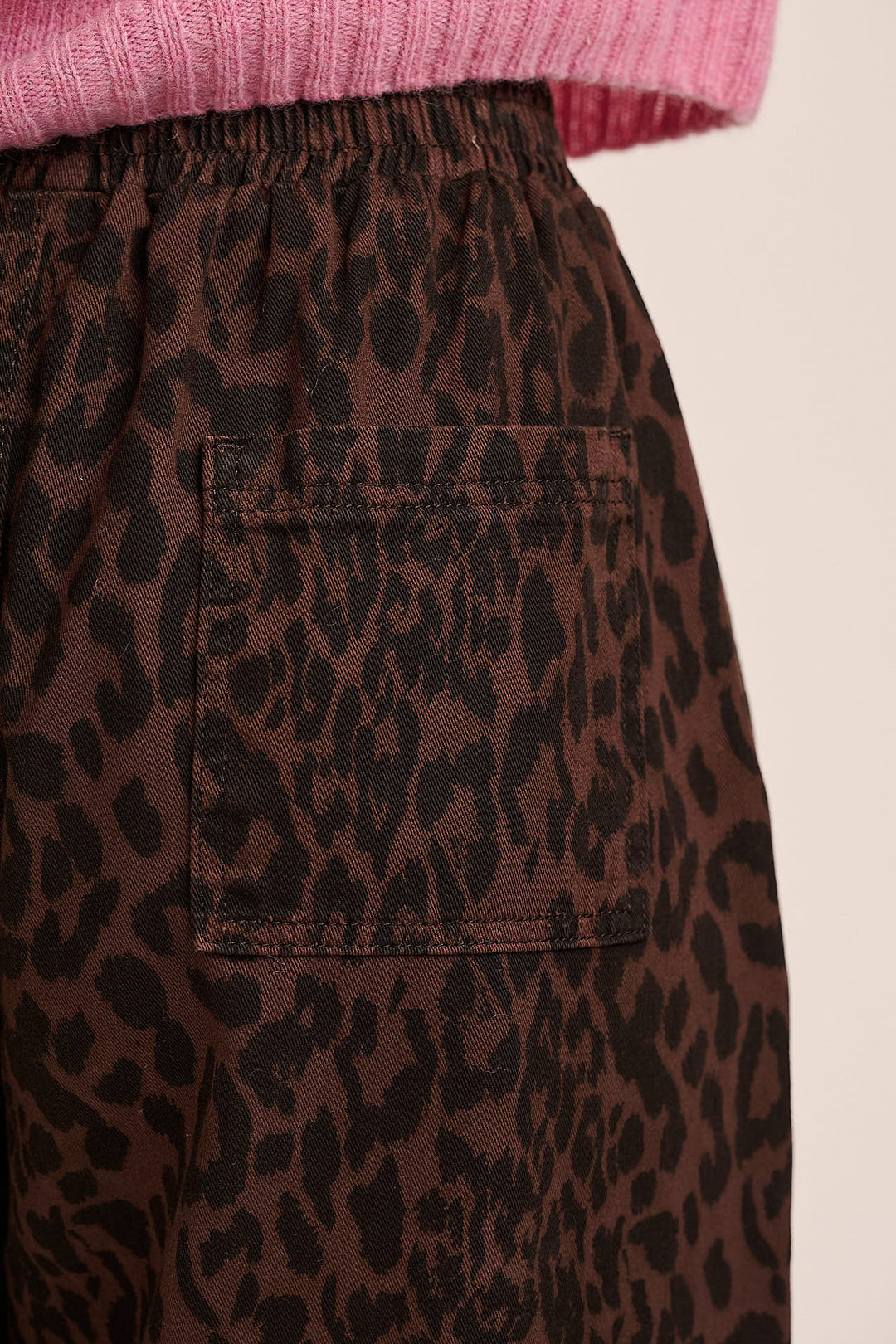 Ottie Denim Trouser  - Dark Leopard