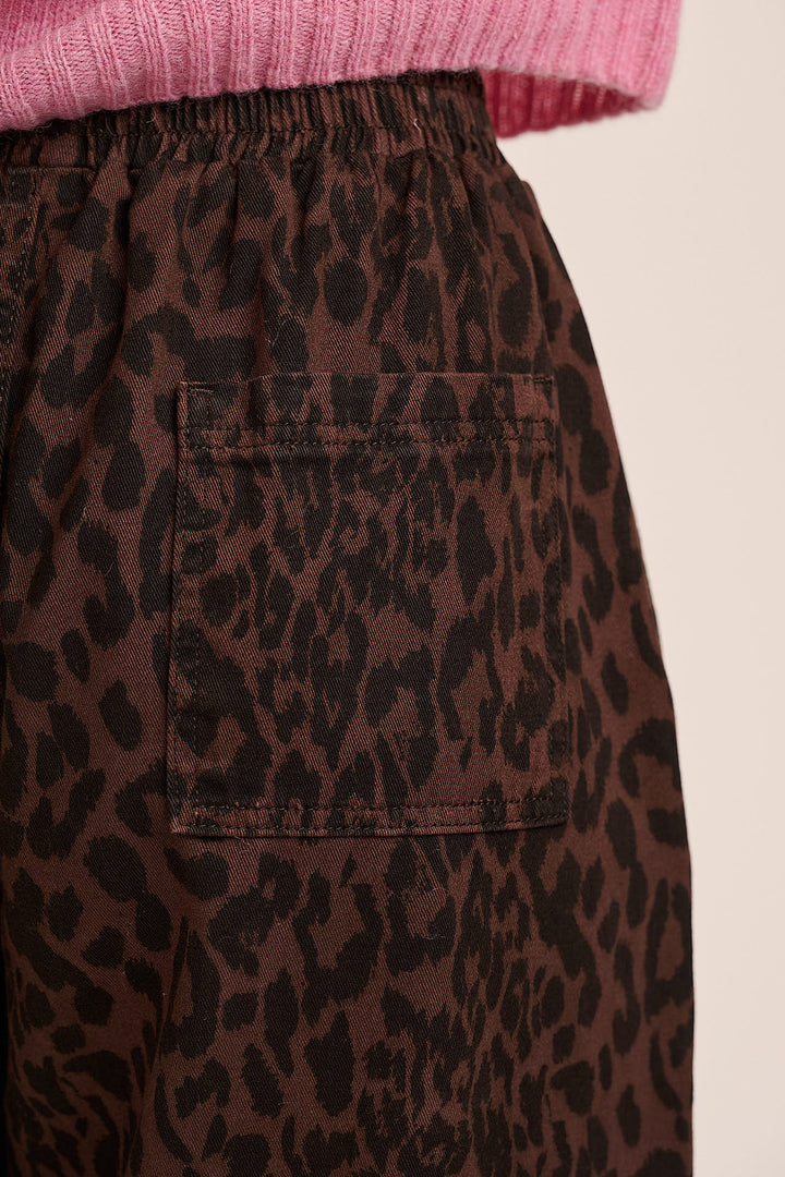 Ottie Denim Trouser  - Dark Leopard