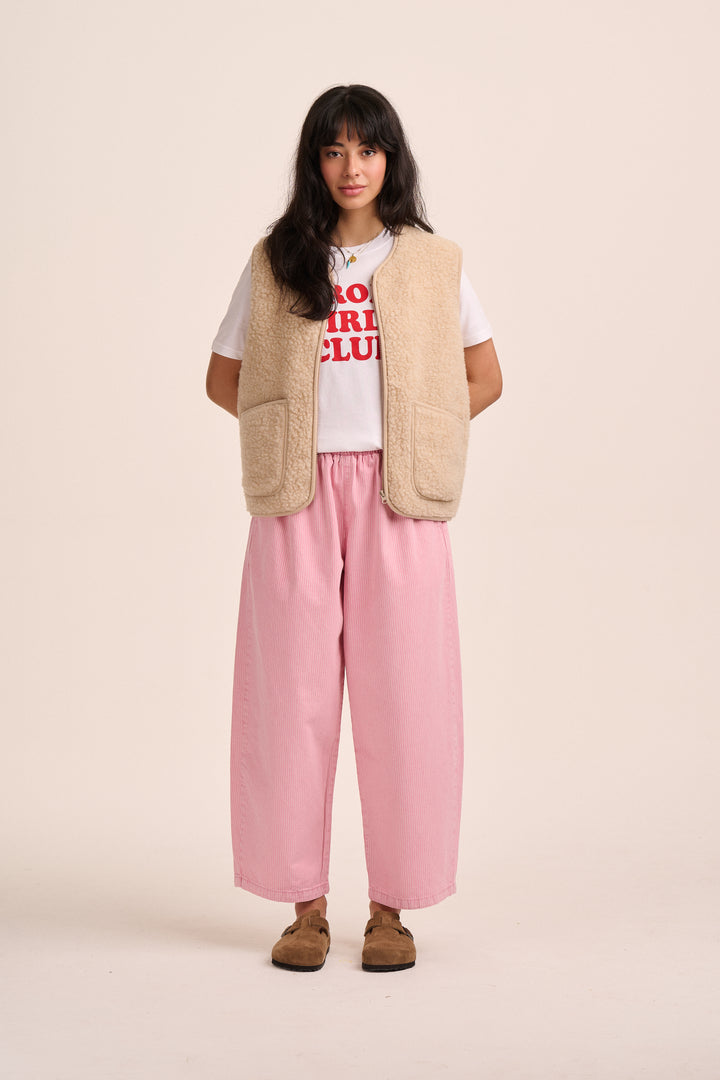 Ottie Denim Trousers - Pink Stripe