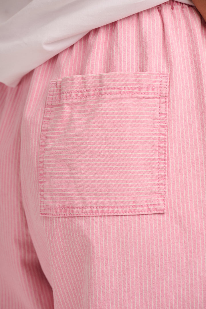 Ottie Denim Trousers - Pink Stripe