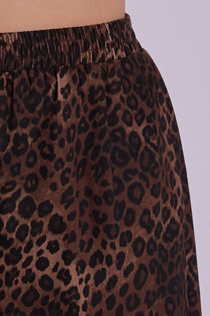 Peggy Leopard Denim Trousers