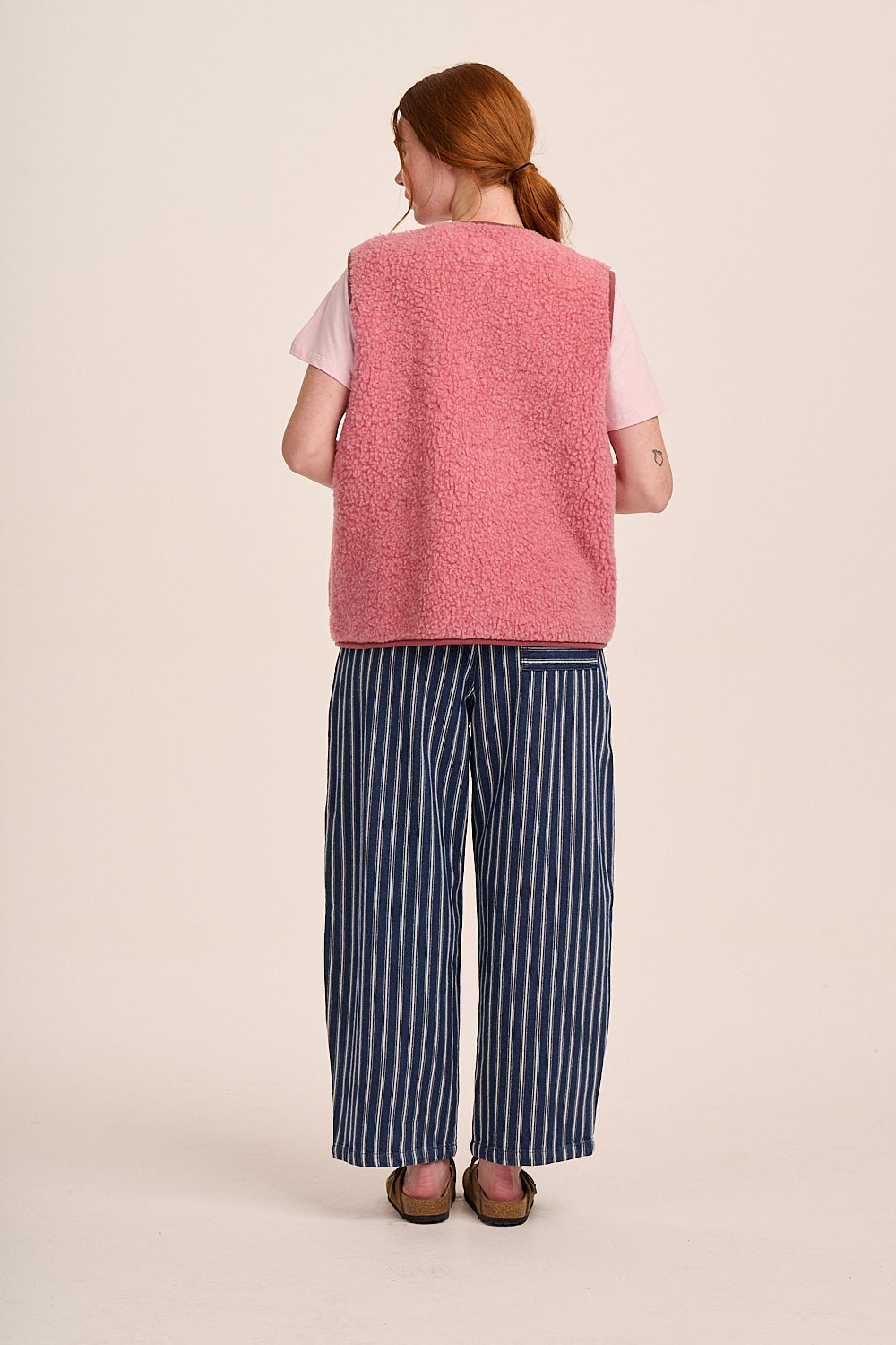 Ottie Trousers - Mid Wash Denim Stripe