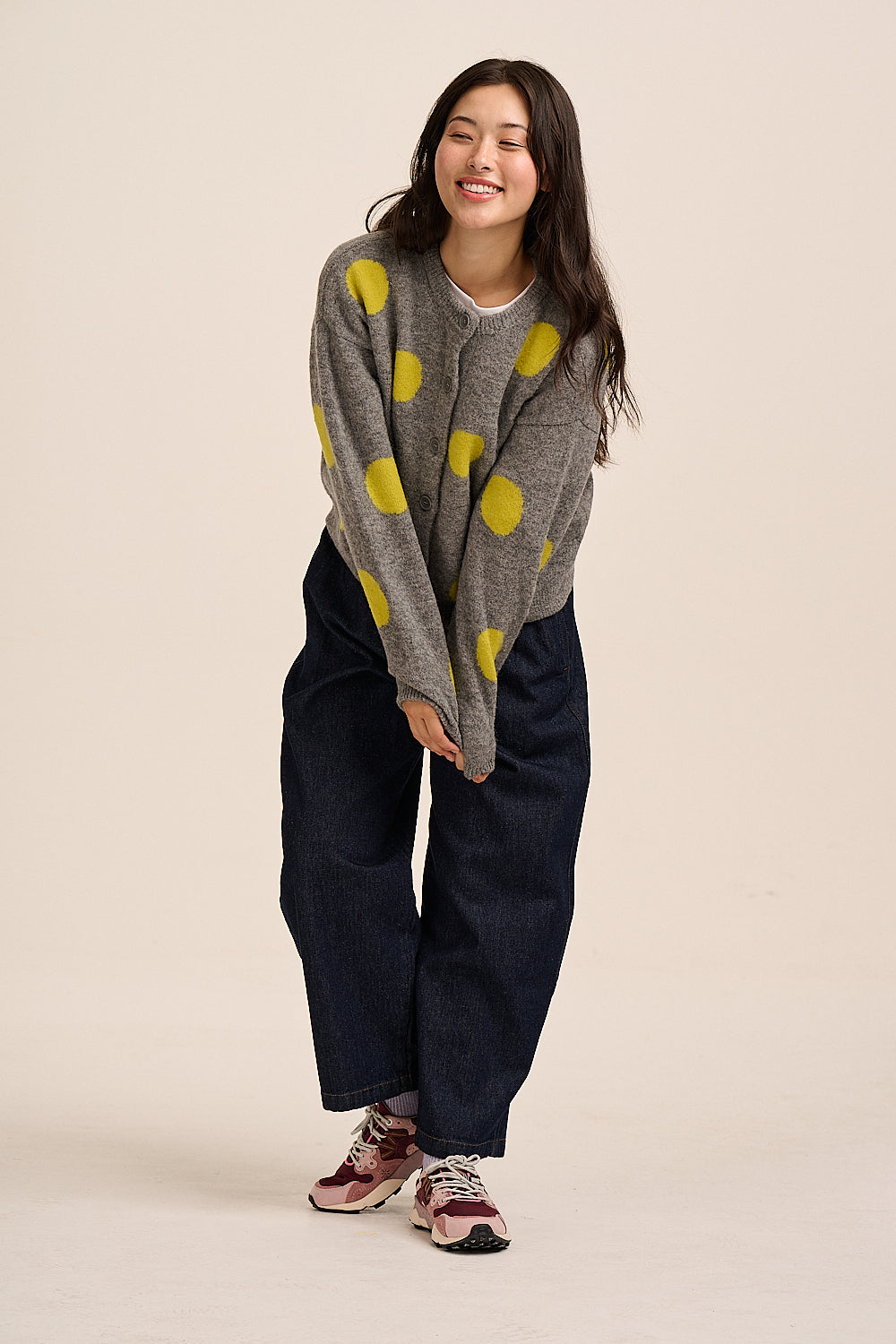 Pip Alpaca Polka Dot Cardigan