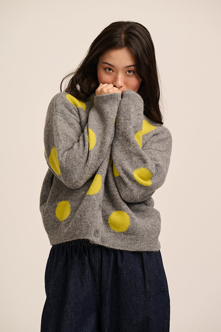 Pip Alpaca Polka Dot Cardigan