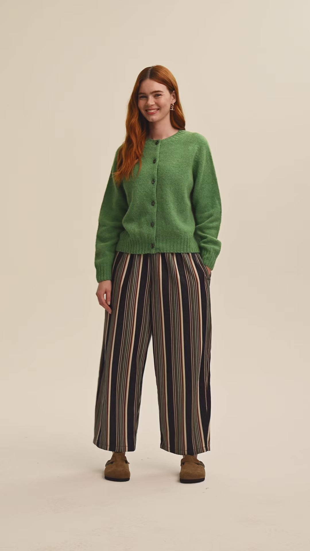 Ottie Denim Trousers - Multi Stripe