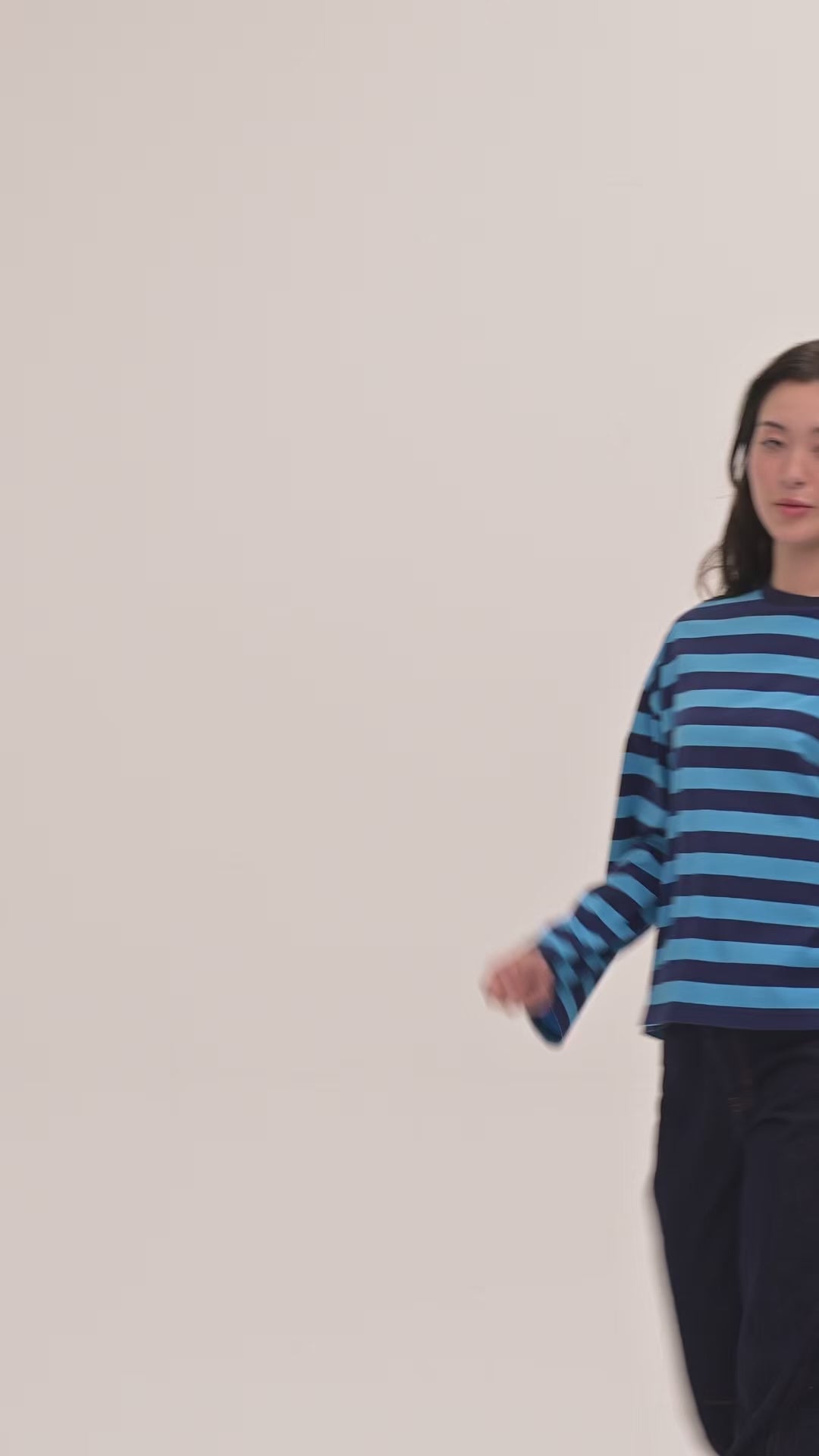 Roxy Long Sleeve Top - Blue stripe