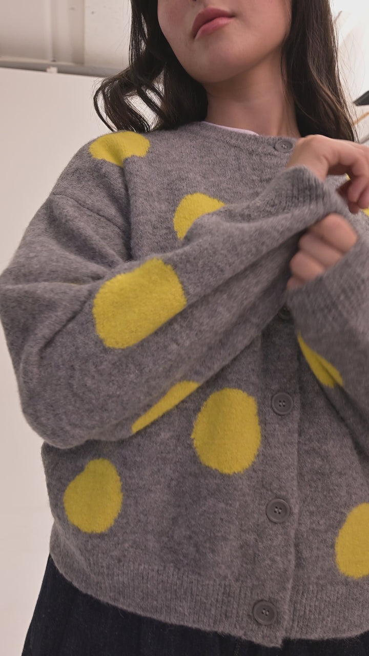 Pip Alpaca Polka Dot Cardigan