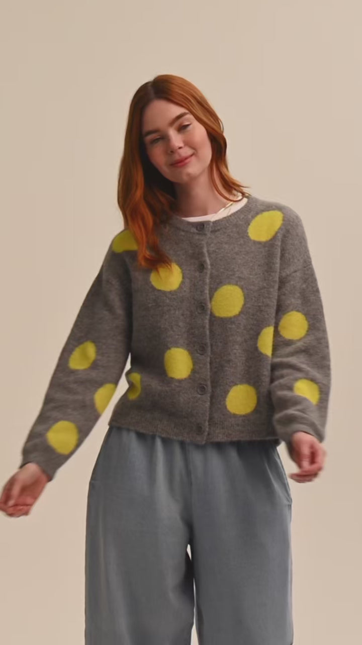 Pip Alpaca Polka Dot Cardigan