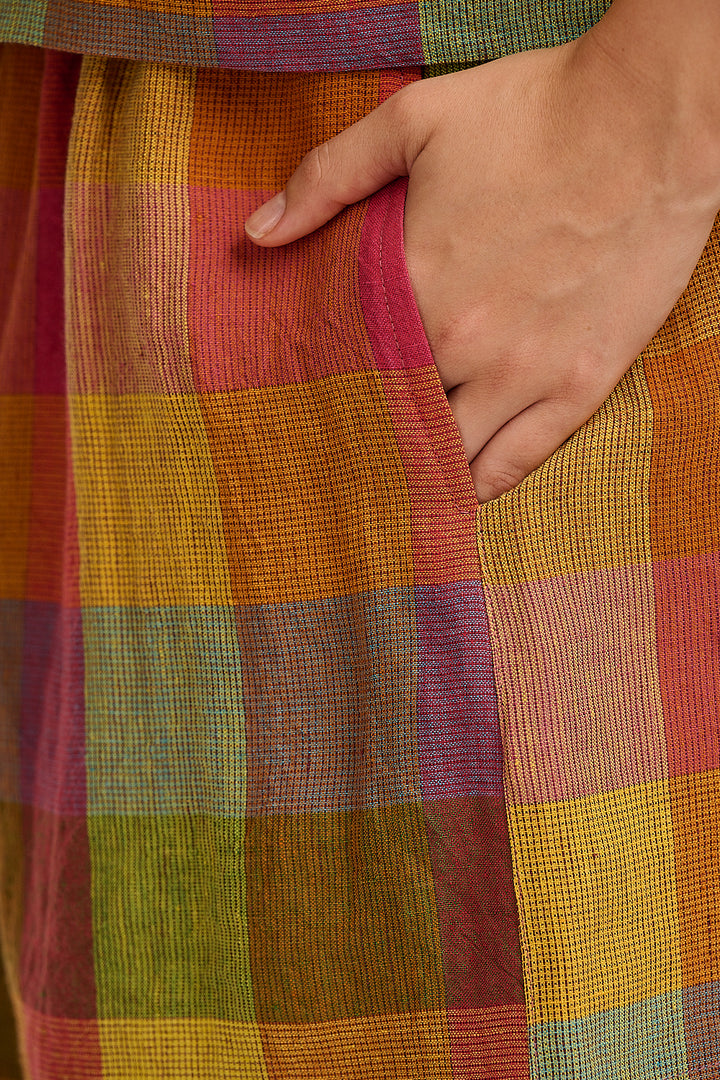 Ziggy Linen Shorts - Bright Check