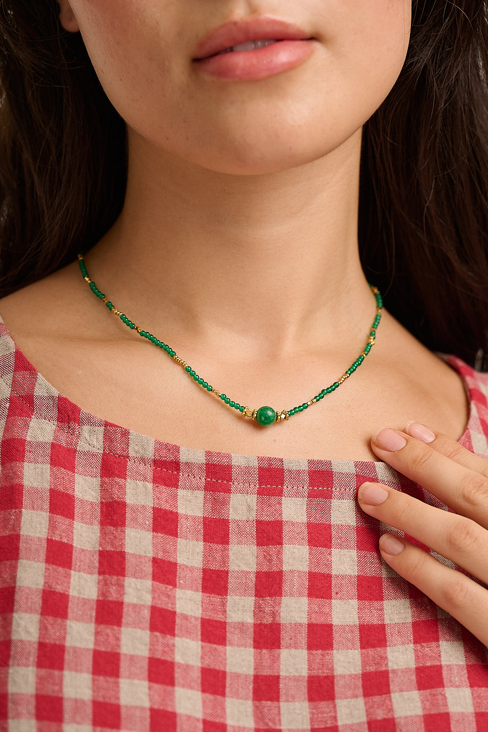 The Mirella — Green Gemstone Necklace