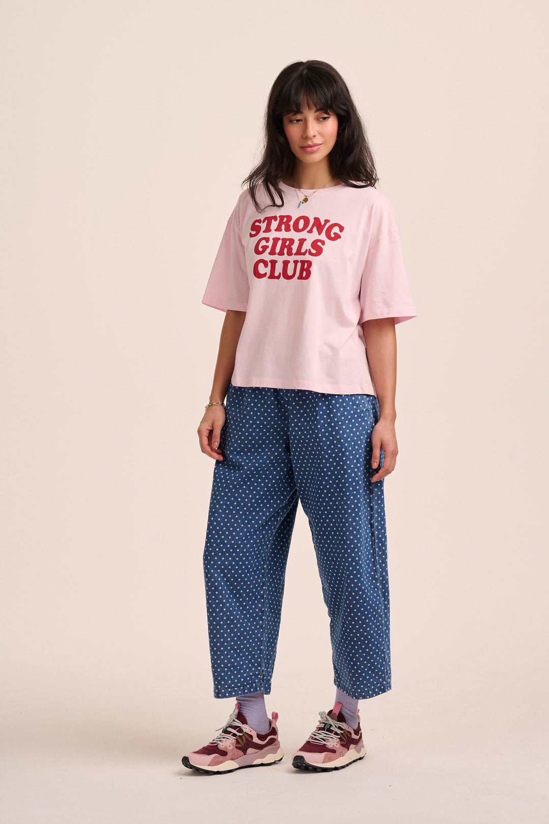 Strong Girls Club Slogan TShirt - Pink
