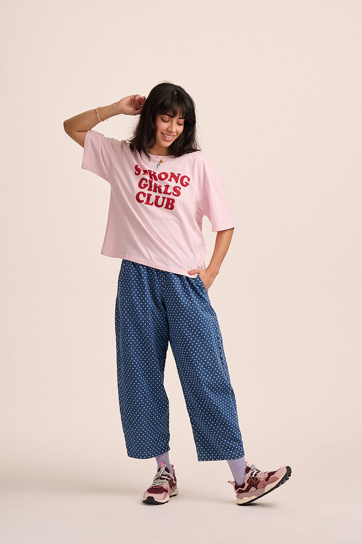 Strong Girls Club Slogan TShirt - Pink