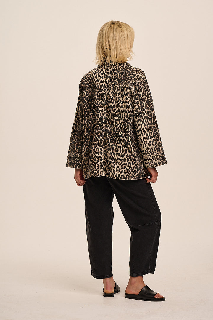 Sienna Jacket - Leopard Denim